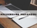 兰州网页栏目结果设计模板（网站栏目设置结构）